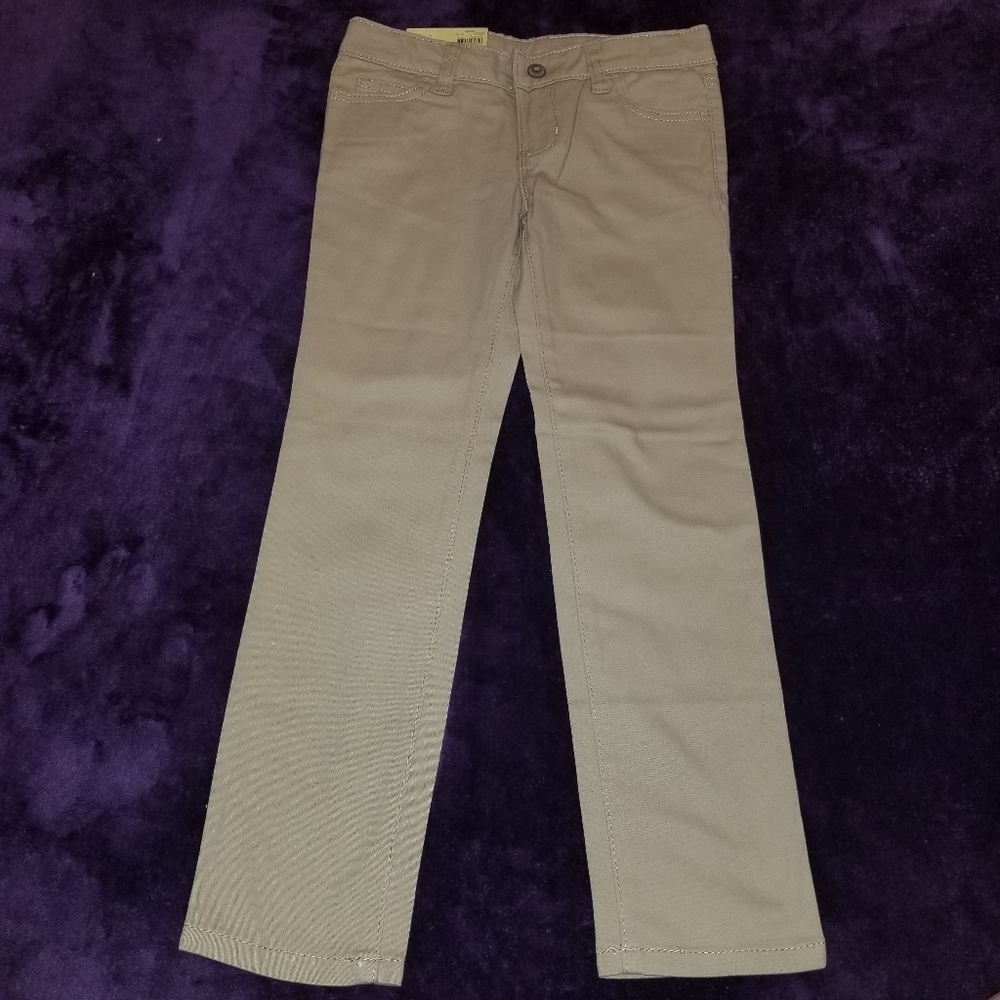 NWT Faded Glory Khakis 6x girls